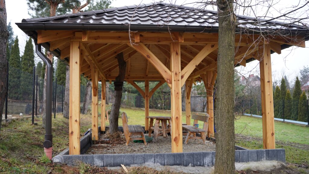 Altana ogrodowa 9 słupów 6m x 3,5m