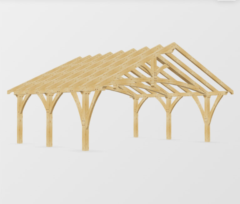 Wiata „Czajka”  5,5m x 6,5m z przewieszeniem