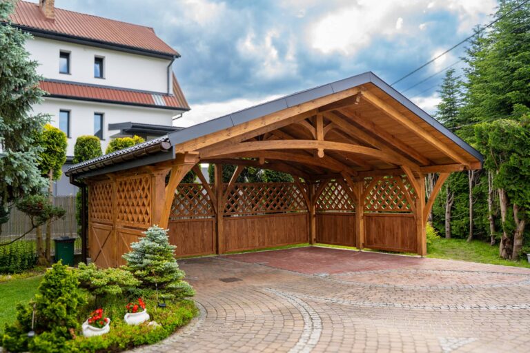 Wiata „Czajka” 5,5m x 6,5m z przewieszeniem